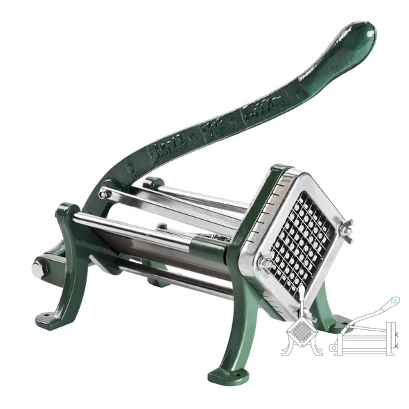 Pommes frites skärmaskin